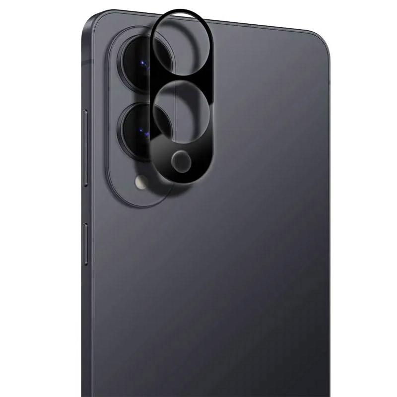 Защитное стекло на камеру Full Block (тех.пак) для Samsung Galaxy S25 Edge на картинке №1