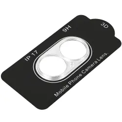 Защитное стекло на камеру Full Block (тех.пак) для Apple iPhone 17 (6.3")