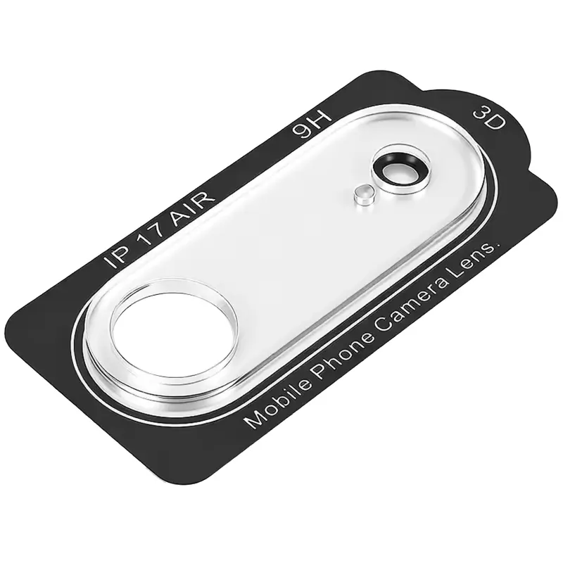 Защитное стекло на камеру Full Block (тех.пак) для Apple iPhone 17 Air (6.5"), Закаленное стекло, купить оптом с доставкой