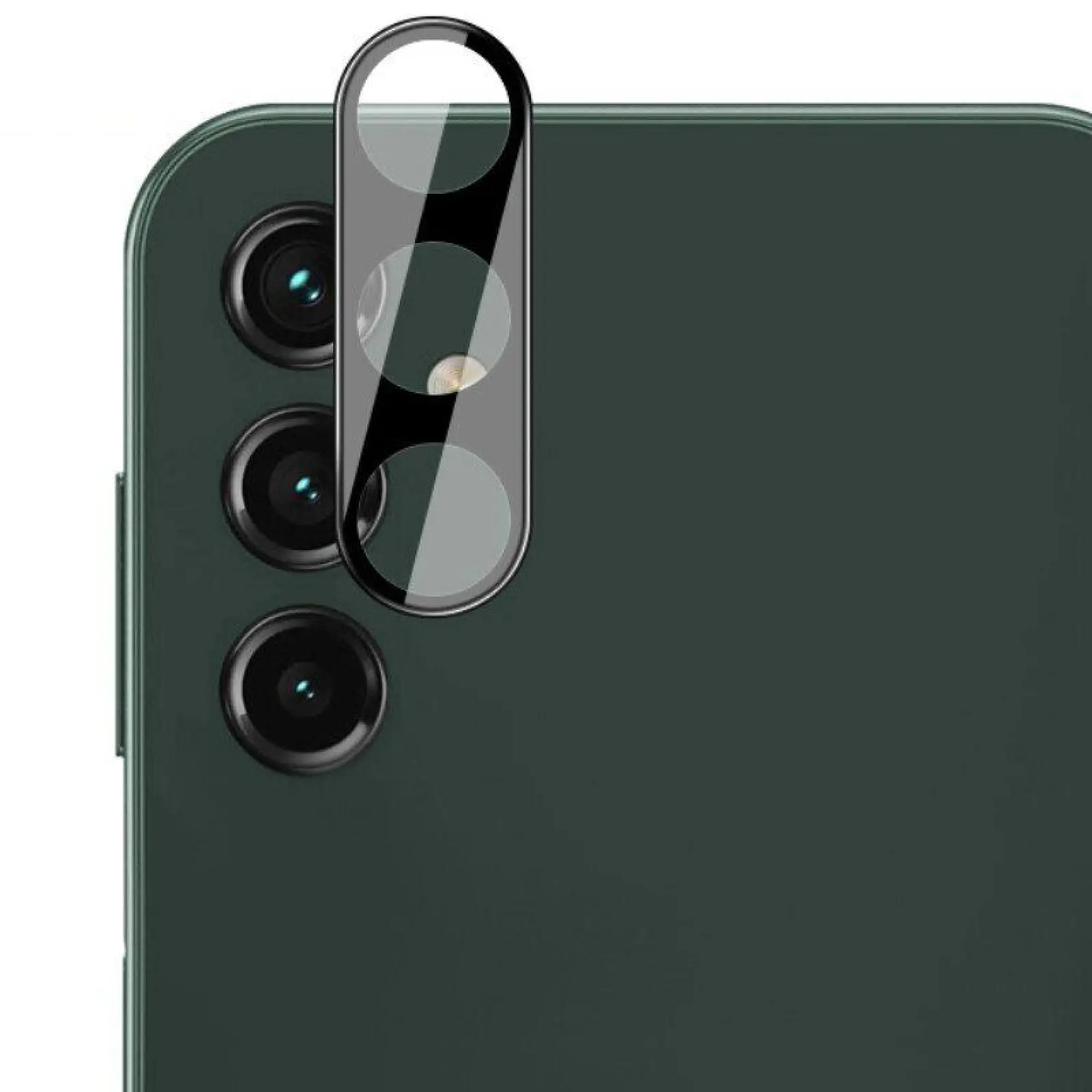 Защитное стекло на камеру Full Block (тех.пак) для Samsung Galaxy S25 FE, Черный, Закаленное стекло, купить оптом с доставкой