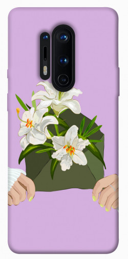 Чехол itsPrint Flower message для OnePlus 8 Pro