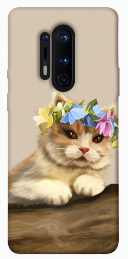 Чехол itsPrint Cat in flowers для OnePlus 8 Pro