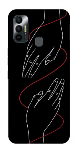 Чехол itsPrint Плетение рук для TECNO Spark 7