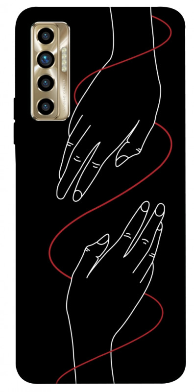 Чехол itsPrint Плетение рук для TECNO Camon 17P, любовь, купить оптом с доставкой