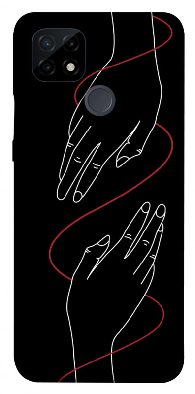 Чехол itsPrint Плетение рук для Realme C21, любовь, купить оптом с доставкой