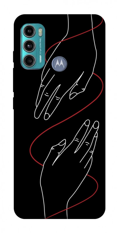 Чохол itsPrint Плетення рук для Motorola Moto G60, кохання, купити оптом з доставкою