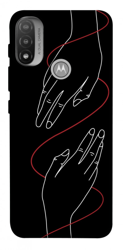 Чехол itsPrint Плетение рук для Motorola Moto E20, любовь, купить оптом с доставкой