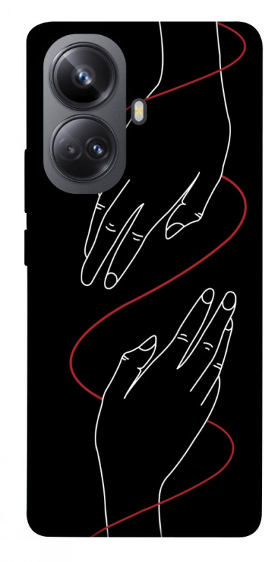 Чехол itsPrint Плетение рук для Realme 10 Pro+, любовь, купить оптом с доставкой