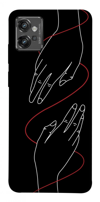 Чехол itsPrint Плетение рук для Motorola Moto G32, любовь, купить оптом с доставкой
