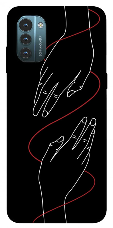 Чехол itsPrint Плетение рук для Nokia G21, любовь, купить оптом с доставкой