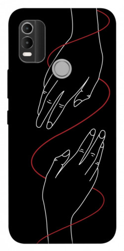 Чехол itsPrint Плетение рук для Nokia C21 Plus