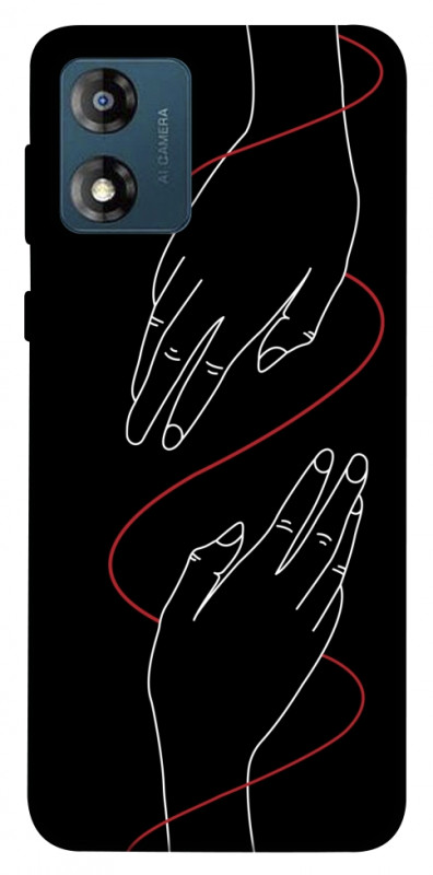 Чехол itsPrint Плетение рук для Motorola Moto E13, любовь, купить оптом с доставкой
