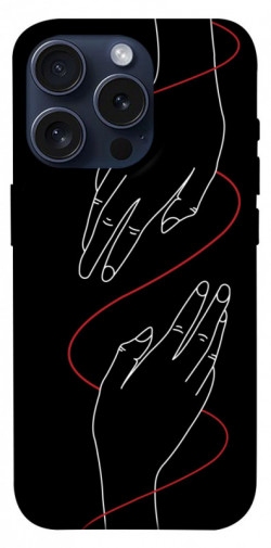 Чехол itsPrint Плетение рук для Apple iPhone 15 Pro (6.1")
