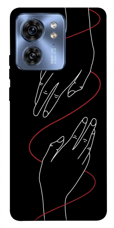 Чехол itsPrint Плетение рук для Motorola Edge 40, любовь, купить оптом с доставкой