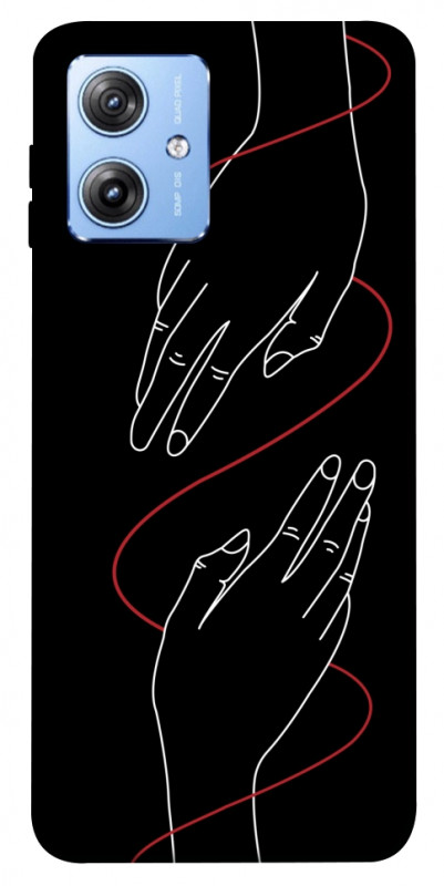 Чохол itsPrint Плетення рук для Motorola Moto G84, кохання, купити оптом з доставкою