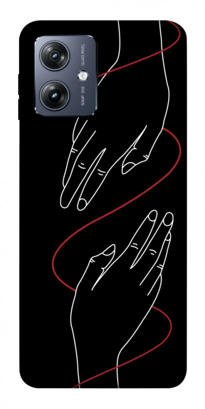 Чехол itsPrint Плетение рук для Motorola Moto G54, любовь, купить оптом с доставкой