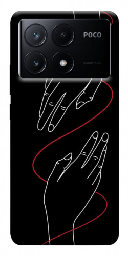 Чехол itsPrint Плетение рук для Xiaomi Poco X6