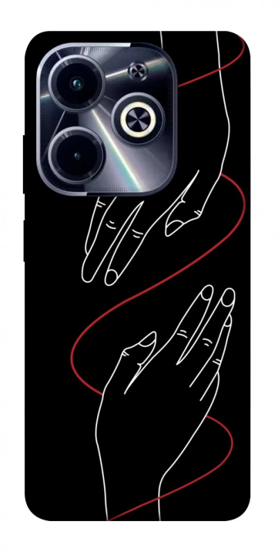 Чохол itsPrint Плетення рук для Infinix Hot 40i, кохання, купити оптом з доставкою