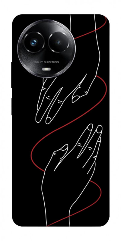 Чехол itsPrint Плетение рук для Realme C67 4G, любовь, купить оптом с доставкой
