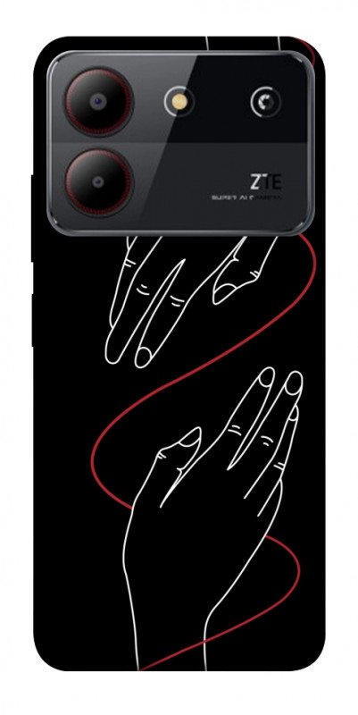 Чехол itsPrint Плетение рук для ZTE Blade A54 4G, любовь, купить оптом с доставкой