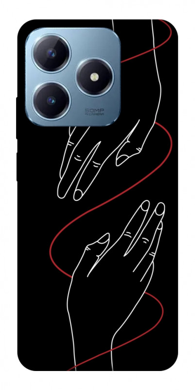Чехол itsPrint Плетение рук для Realme C63 4G, любовь, купить оптом с доставкой