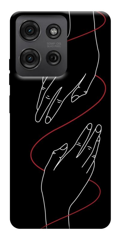 Чехол itsPrint Плетение рук для Motorola Moto G75 5G, любовь, купить оптом с доставкой