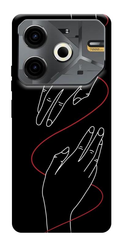 Чехол itsPrint Плетение рук для TECNO Pova 6 Neo (LI6), любовь, купить оптом с доставкой