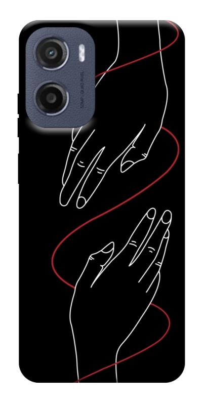 Чехол itsPrint Плетение рук для Motorola Moto G05, любовь, купить оптом с доставкой