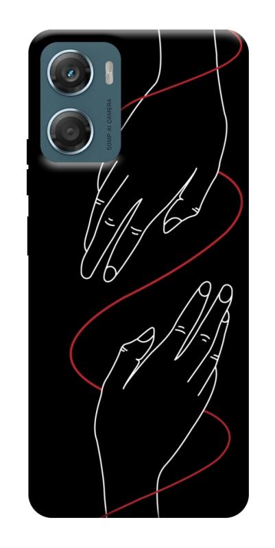 Чехол itsPrint Плетение рук для Motorola Moto G06, любовь, купить оптом с доставкой