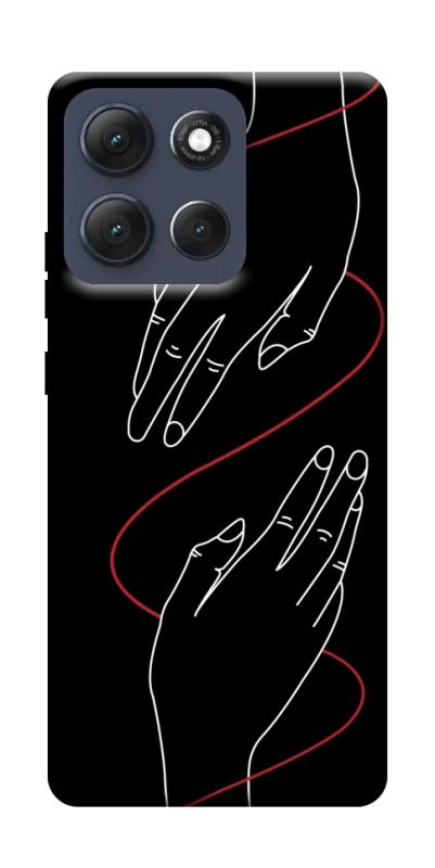 Чехол itsPrint Плетение рук для Motorola Moto G86 Power, любовь, купить оптом с доставкой
