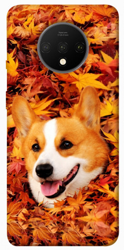Чехол itsPrint Корги в листьях для OnePlus 7T