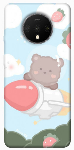 Чехол itsPrint Мишка на ракете для OnePlus 7T