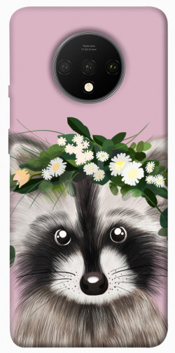 Чехол itsPrint Raccoon in flowers для OnePlus 7T