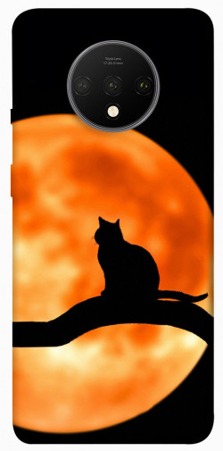 Чехол itsPrint Кот на фоне луны для OnePlus 7T