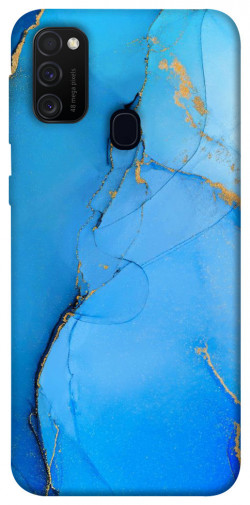 Чехол itsPrint Синий с золотом для Samsung Galaxy M30s / M21