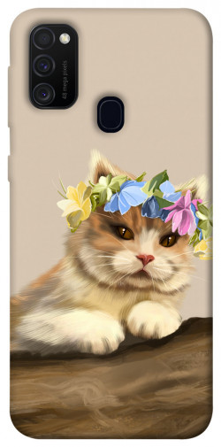 Чохол itsPrint Cat in flowers для Samsung Galaxy M30s / M21