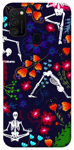 Чехол itsPrint Yoga skeletons для Samsung Galaxy M30s / M21