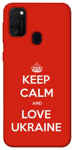 Чехол itsPrint Keep calm and love Ukraine для Samsung Galaxy M30s / M21