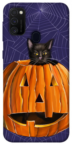 Чохол itsPrint Cat and pumpkin для Samsung Galaxy M30s / M21