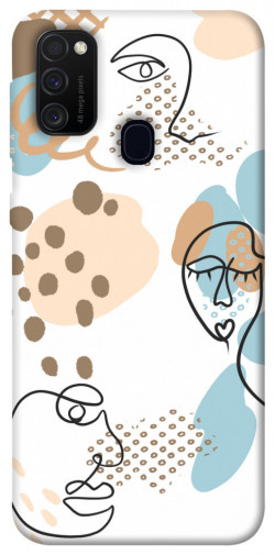 Чехол itsPrint Face pattern для Samsung Galaxy M30s / M21
