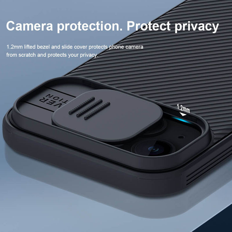 Карбоновая накладка Nillkin CamShield Pro для Apple iPhone 15 (6.1) на картинке №7