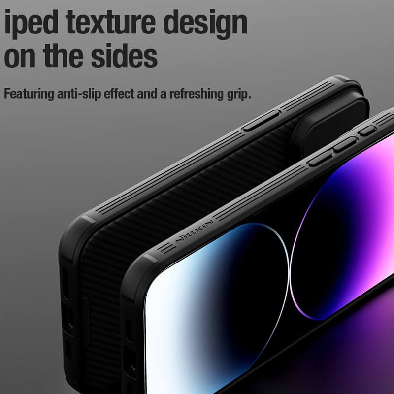 Карбоновая накладка Nillkin CamShield Pro для Apple iPhone 15 Pro (6.1) на картинке №7