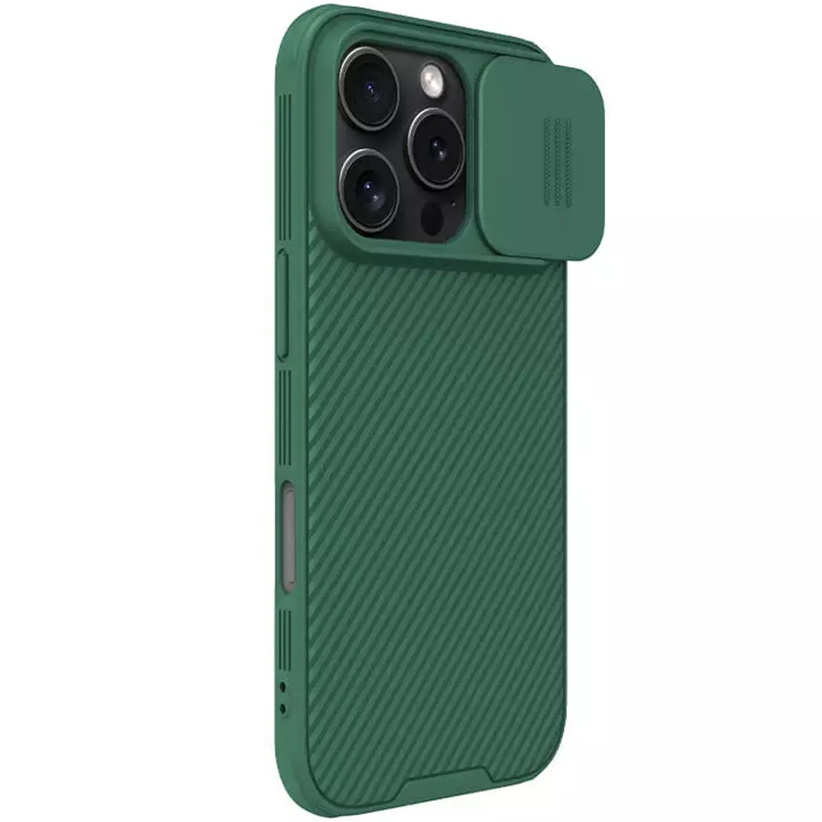 Карбонова накладка Nillkin CamShield Pro для Apple iPhone 16 Pro Max (6.9"), Deep Green, Пластик, купити оптом з доставкою