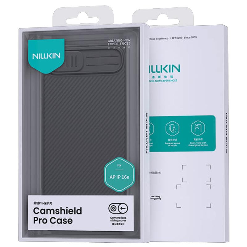 Карбоновая накладка Nillkin CamShield Pro для Apple iPhone 16e (6.1) на картинке №7