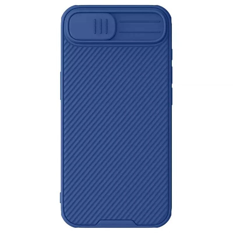 Карбонова накладка Nillkin CamShield Pro для Apple iPhone 16e / 17e (6.1"), Blue, Пластик, купити оптом з доставкою