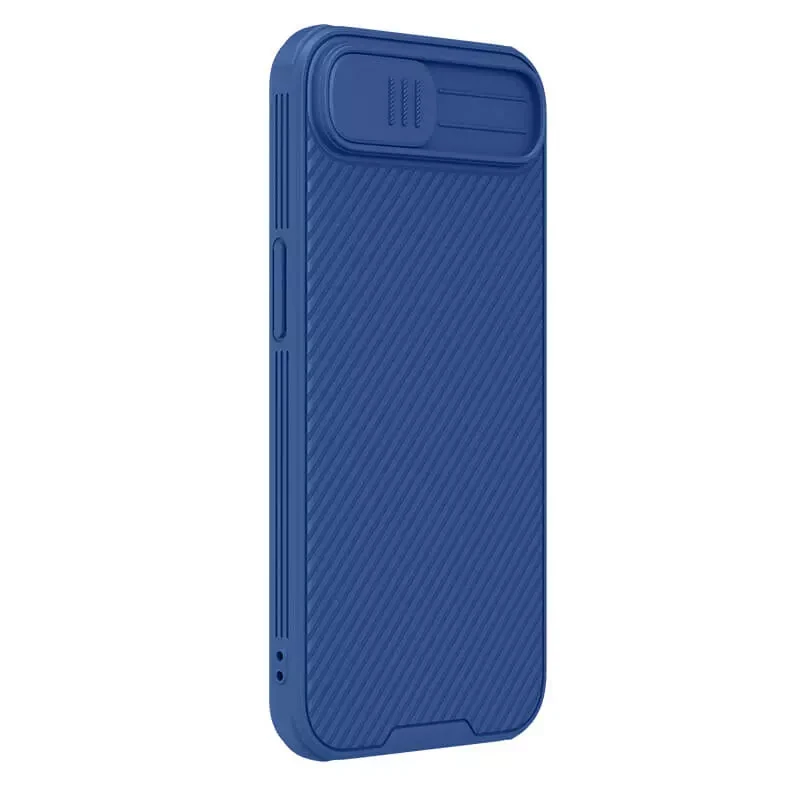 Карбонова накладка Nillkin CamShield Pro для Apple iPhone 16e / 17e (6.1"), Blue 2, Пластик, купити оптом з доставкою