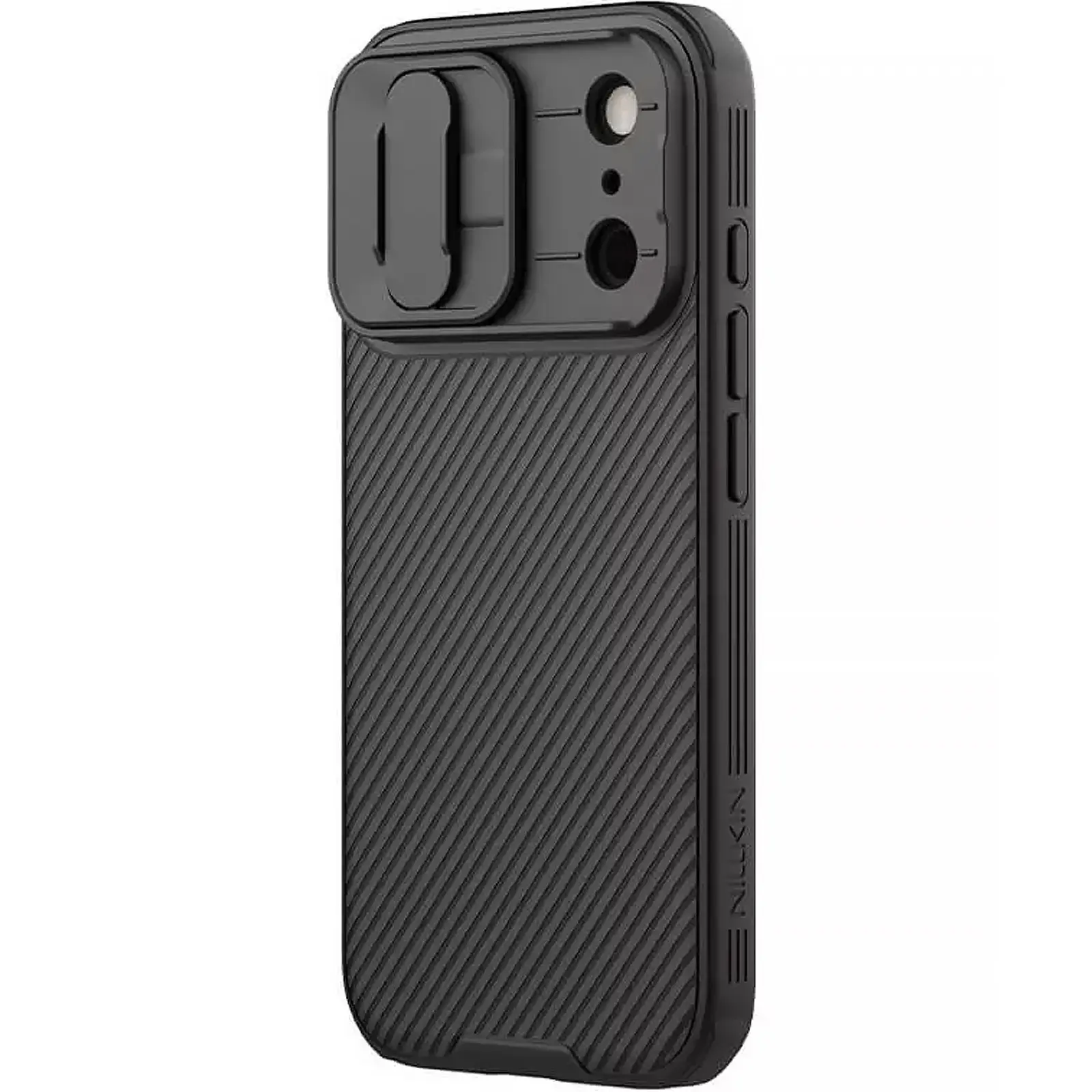 Карбоновая накладка Nillkin CamShield Pro для Apple iPhone 17 Pro (6.3"), Black 2, Пластик, купить оптом с доставкой