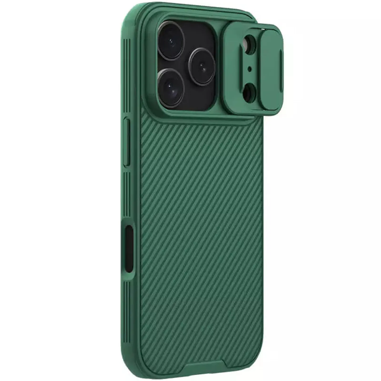 Карбоновая накладка Nillkin CamShield Pro для Apple iPhone 17 Pro (6.3"), Deep Green, Пластик, купить оптом с доставкой