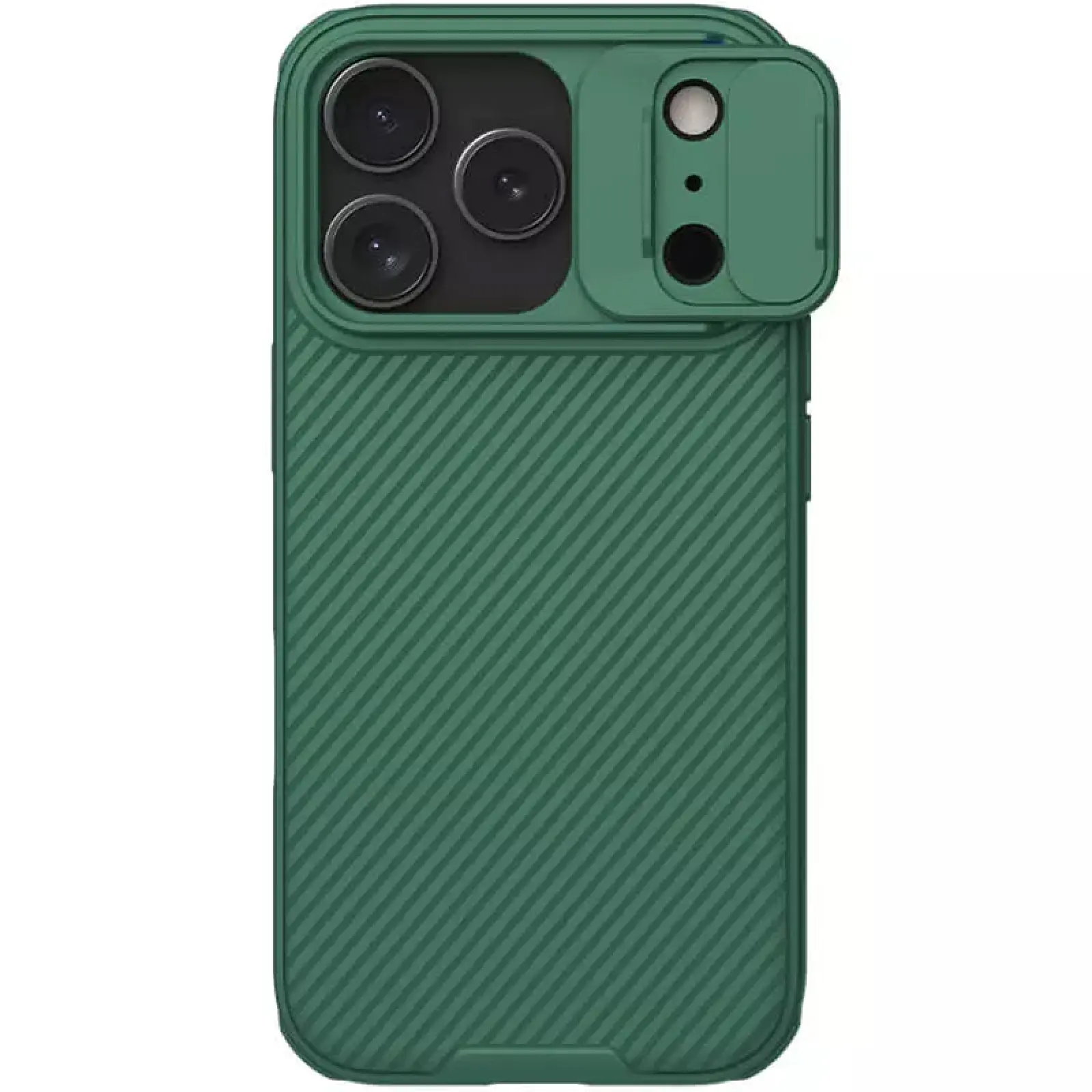Карбоновая накладка Nillkin CamShield Pro для Apple iPhone 17 Pro (6.3"), Deep Green 1, Пластик, купить оптом с доставкой