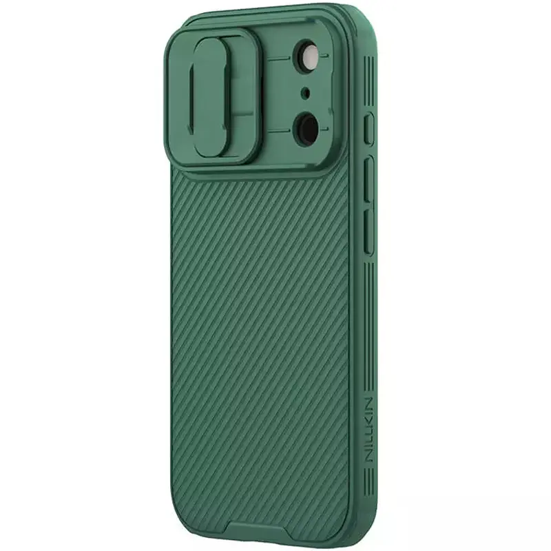 Карбоновая накладка Nillkin CamShield Pro для Apple iPhone 17 Pro (6.3"), Deep Green 2, Пластик, купить оптом с доставкой